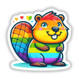 Beaver Colorful Rainbow Pride