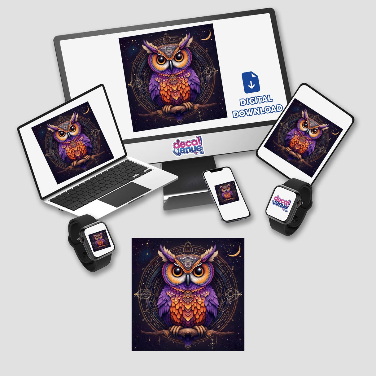 Mystical Cosmic Owl