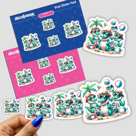 Crocodile Beach Party Sunglasses Boombox