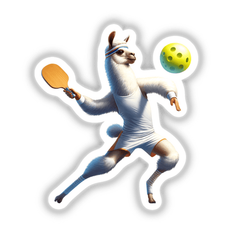 Llama Playing Pickleball