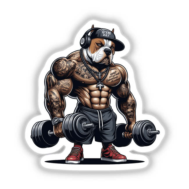Gym Rat Pitbull Dog