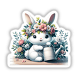 Cute Bunny Holding Watering Can