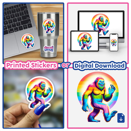 Rainbow Colored Sasquatch