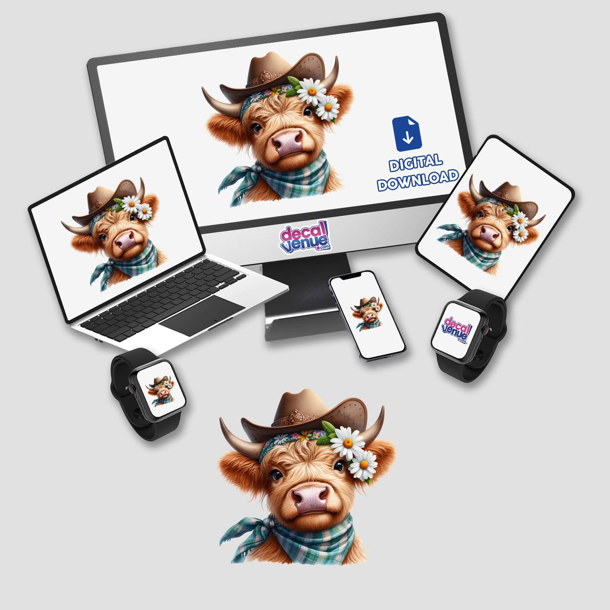Highland Cow CowGirl