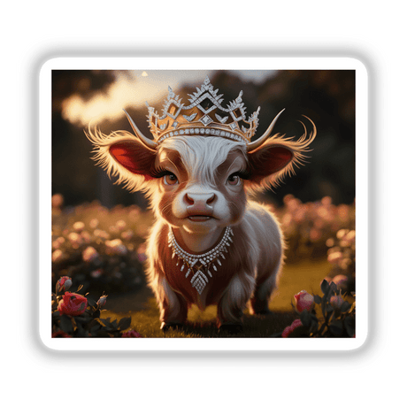 Baby Highland Cow Crown Roses