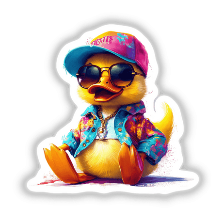 Cute Duck in Trendy Clothing