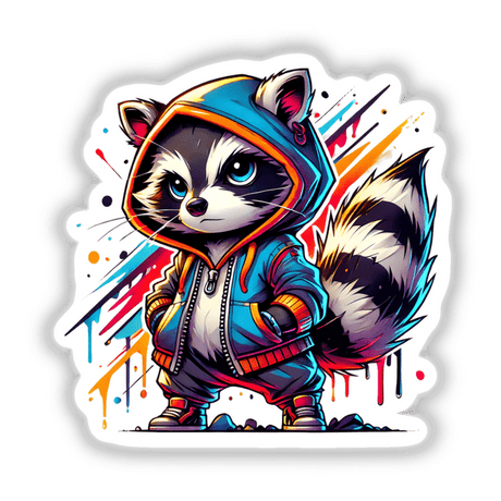 Raccoon Hoodie Urban Vibes