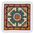 Fall Aesthetic Boho Mandala Bandana Clipart | Vintage Style Bandana with intricate floral pattern; available as Stickers or for Commercial Use Download.