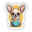 Cute chihuahua with Easter egg