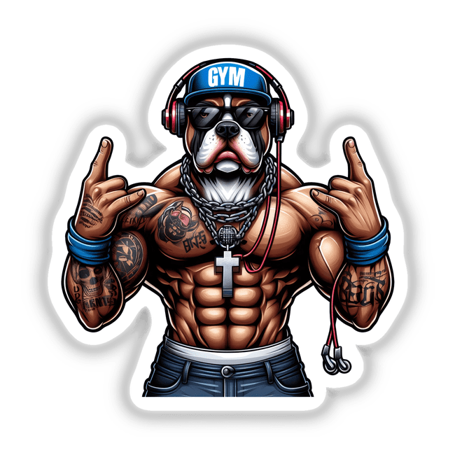 Rock On Gym Pitbull Dog