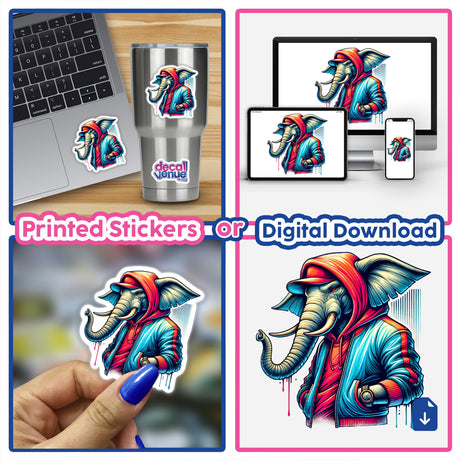 Elephant Hoodie Urban Vibes