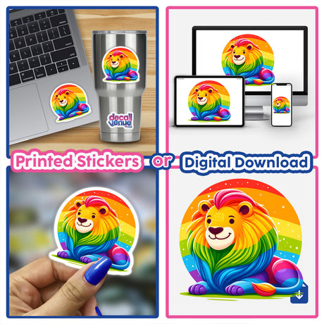 Lion Colorful Rainbow Pride