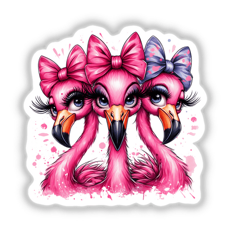 Flocking Fabulous Flamingo Trio