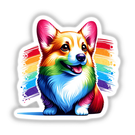 Rainbow Corgi Dog Pride