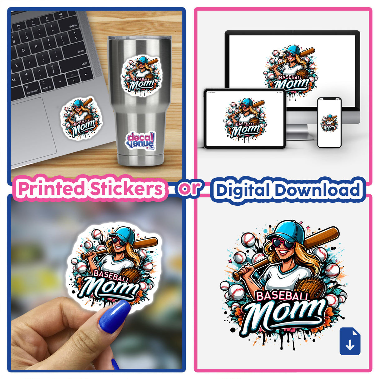 Baseball Mom Paint Splash II