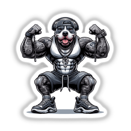 Breakin Chains Muscular Pitbull Dog