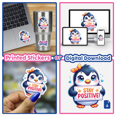 Cute Penguin Stay Positive