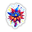 A Colorful Spring Flower artwork, featuring intricate petal designs, is available as stickers or digital art from Decal Venue, perfect for adding vibrant flair to any space.