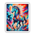 A Beautiful Magical Horse painting featuring a majestic horse with flowing mane, available as unique vinyl stickers or digital artwork from Decal Venue.