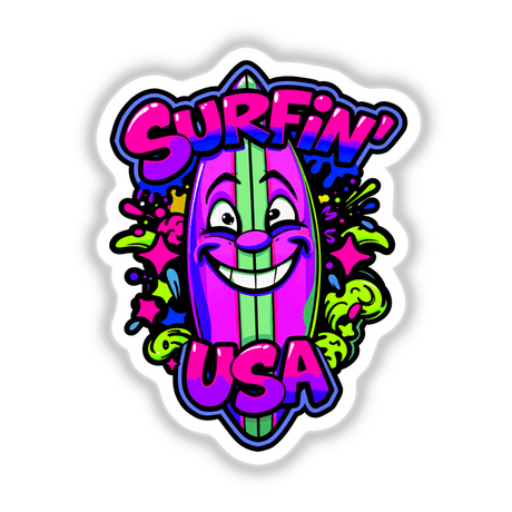 a picture of a surfboard with the words surfin usa on it