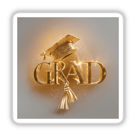 Gold Grad Graduation Cap