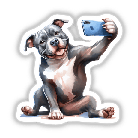 Selfie Pitbull Dog