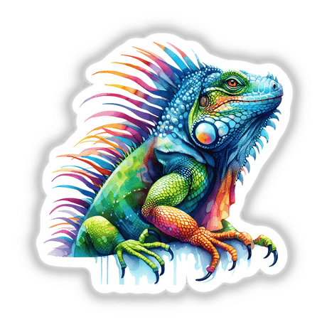 Watercolor Iguana