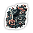 Cat Gothic Floral Portrait