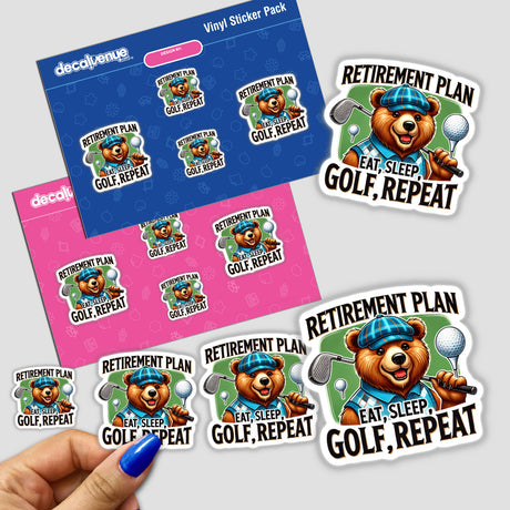 Bear Retirement Plan Eat Sleep Golf Repeat