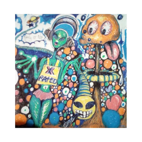 Space Party: A vibrant cartoon drawing of various alien characters available as stickers or digital artwork.