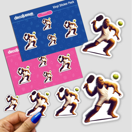 Sasquatch Playing Pickleball