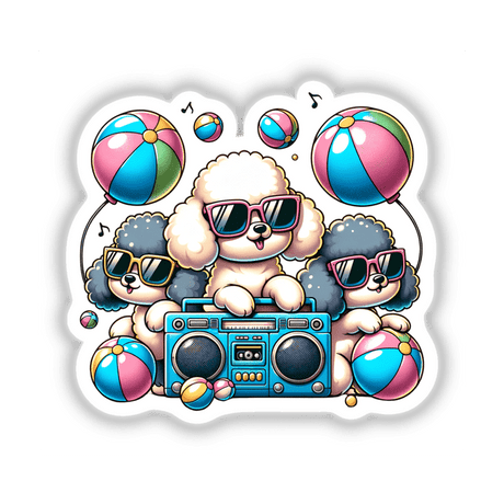 Poodle Dog Summer Beach Party