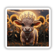 Baby Highland Cow Crown Sunflowers