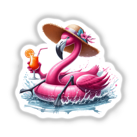 Lazy Beach Flamingo on Float