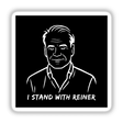I Stand With Reiner Fuellmich Sticker or Clipart displays minimalist political prisoner art, highlighting bold, simple lines. Available as vinyl stickers or digital artwork with commercial rights.