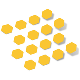 Yellow Hexagon Vinyl Wall Decals