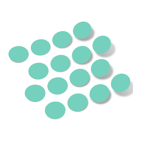 Mint Green Polka Dot Circles Wall Decals