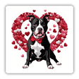 Floating Hearts Bowtie Pitbull