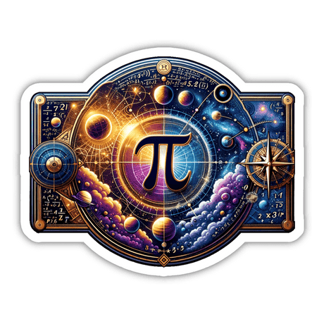 Cosmic Pi Day Celebration Sticker