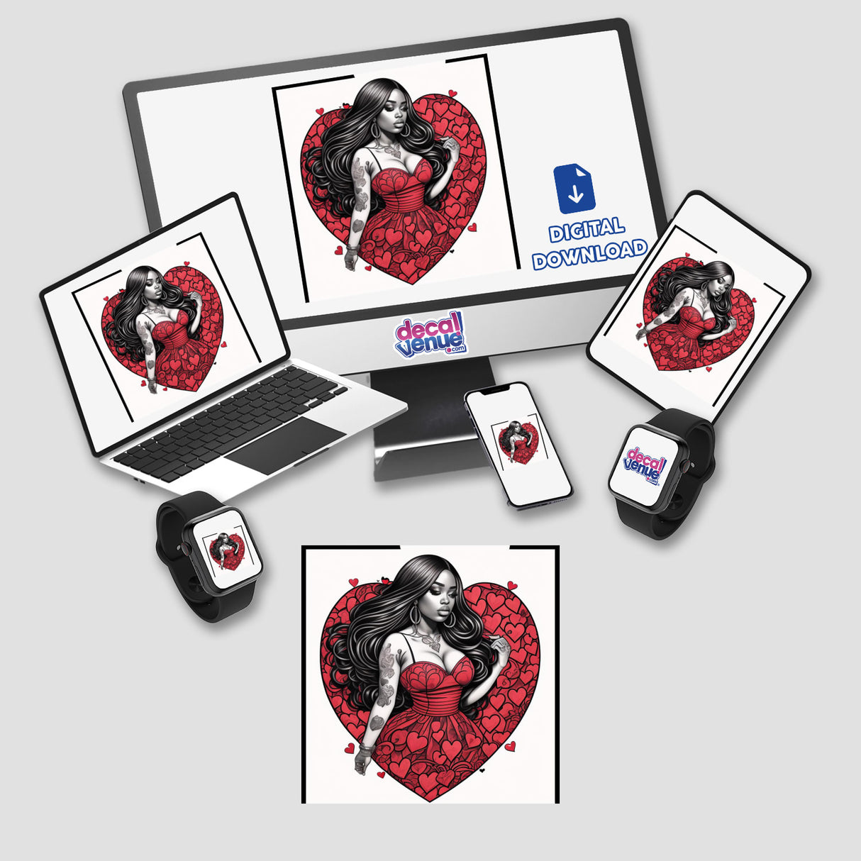 Valentine graphics