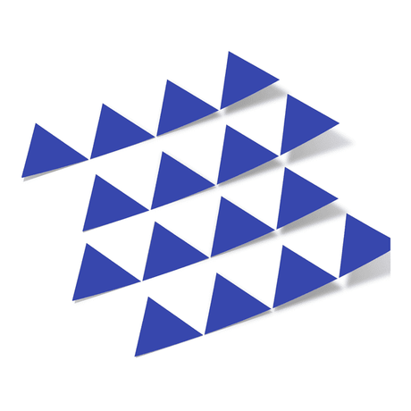 Blue Triangles Vinyl Wall Decals