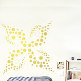 Set of 251 Metallic Gold Polka Dot Circles Wall Decals | Polka Dot Circles | DecalVenue.com