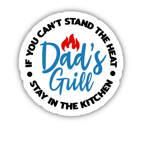 Dad's Grill Sticker