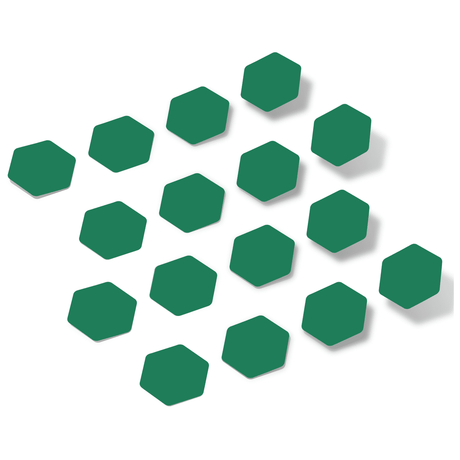 Green Hexagon Vinyl Wall Decals