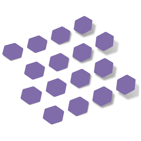 Lavender Hexagon Vinyl Wall Decals