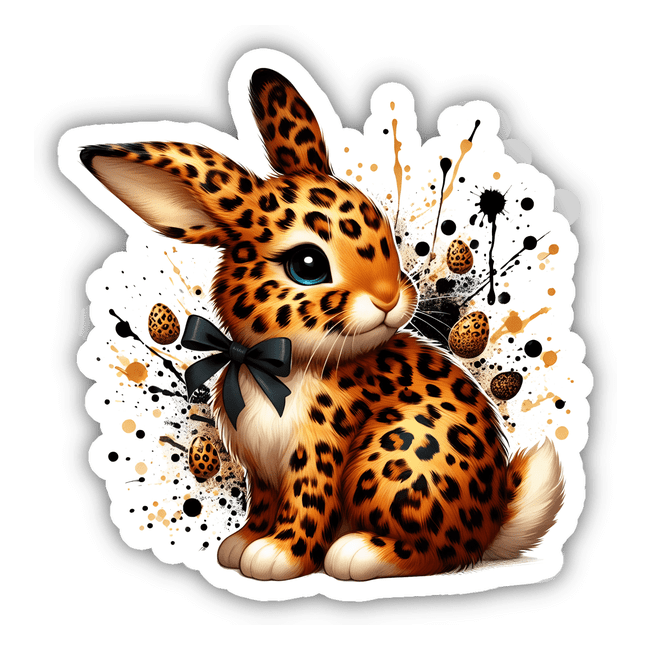 Leopard Print Easter Bunny