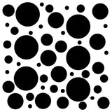 Set of 300 Polka Dot Circles Vinyl Wall Decals Stickers - Assorted Sizes