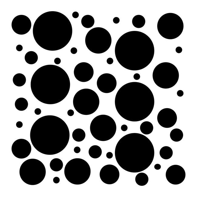 Set of 100 Polka Dot Circles Vinyl Wall Decals Stickers - Assorted Sizes