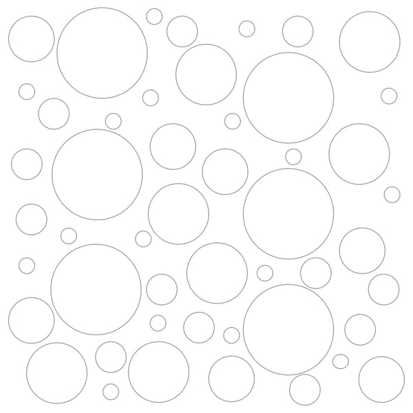 Set of 100 Polka Dot Circles Vinyl Wall Decals Stickers - Assorted Sizes