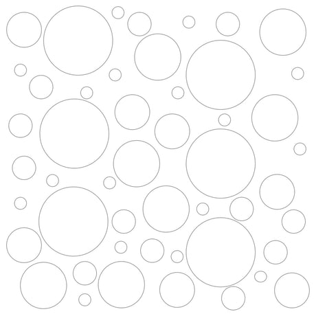 Set of 100 assorted-sized polka dot circle vinyl wall decals and stickers